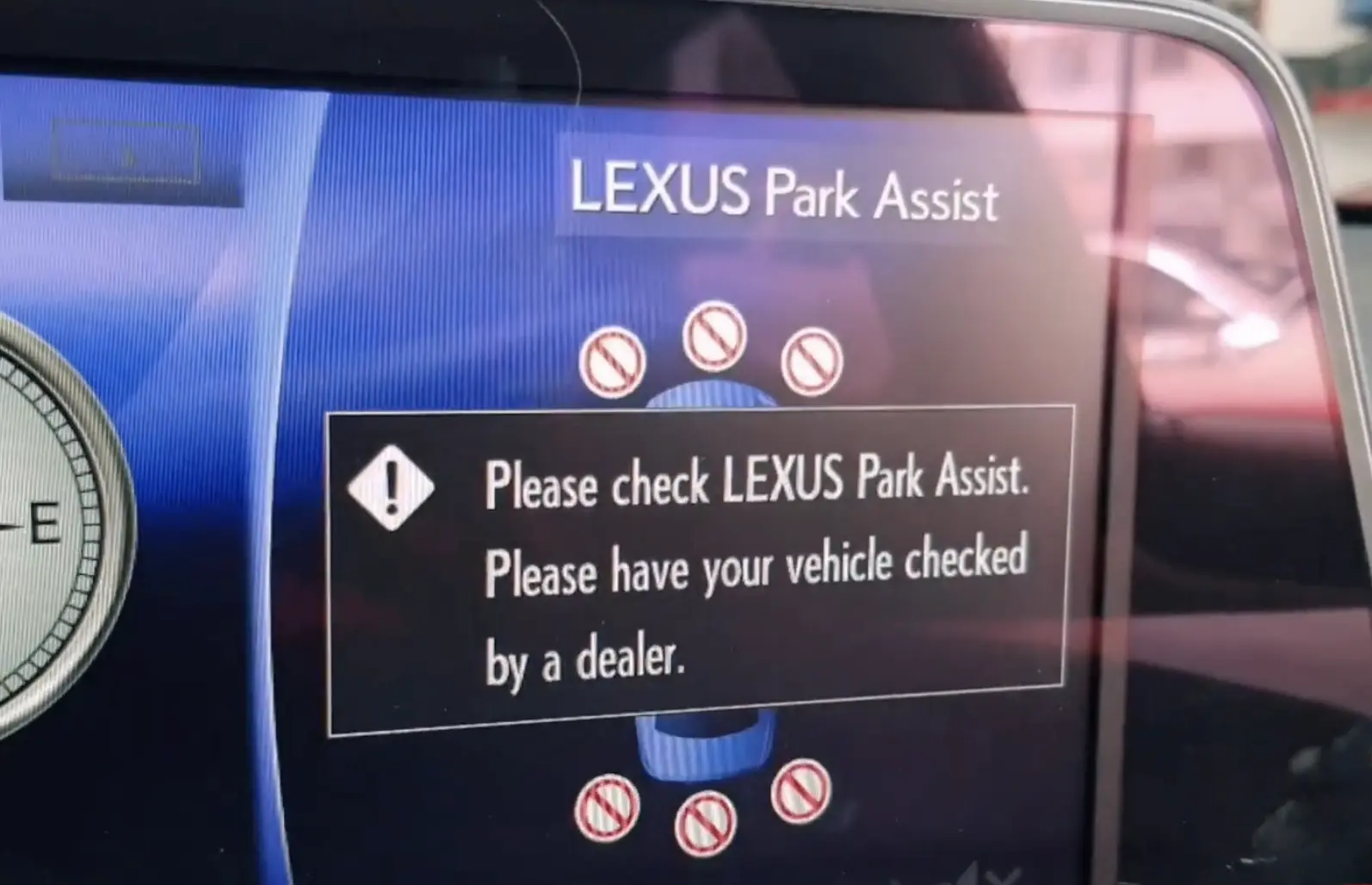 lexus parking assist unavailable