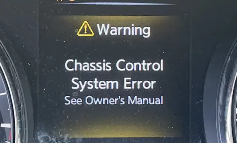 Chassis Control System Error